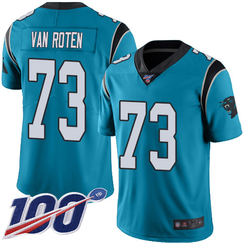 Carolina Panthers Limited Blue Men Greg Van Roten Jersey NFL Football 73 100th Season Rush Vapor Untouchable